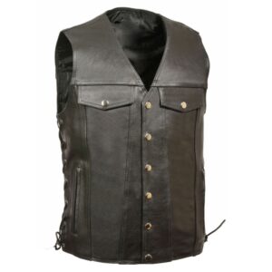 Men Women Leather Vests