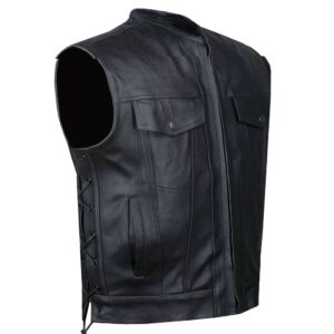 Men Women Leather Vests